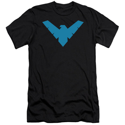 Batman Nightwing Symbol Slim Fit Mens T Shirt Black