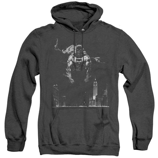 Batman Dirty City Heather Mens Hoodie Black