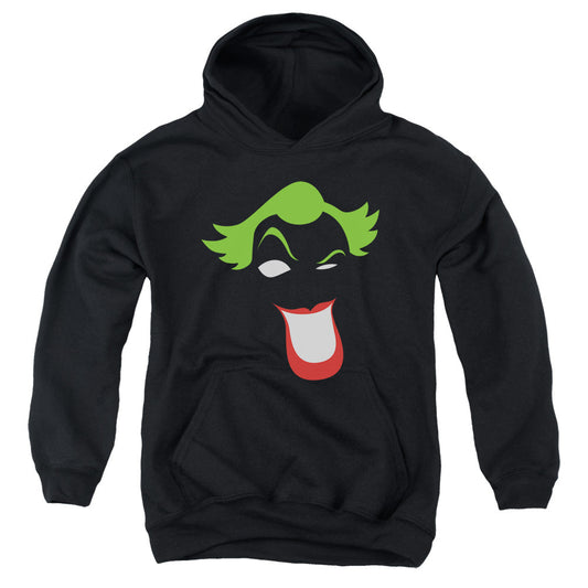 Batman Joker Simplified Kids Youth Hoodie Black