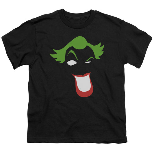 Batman Joker Simplified Kids Youth T Shirt Black