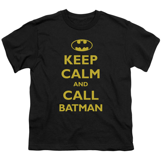 Batman Call Batman Kids Youth T Shirt Black
