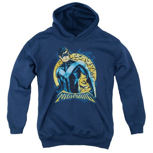 Batman Nightwing Moon Kids Youth Hoodie Navy Blue