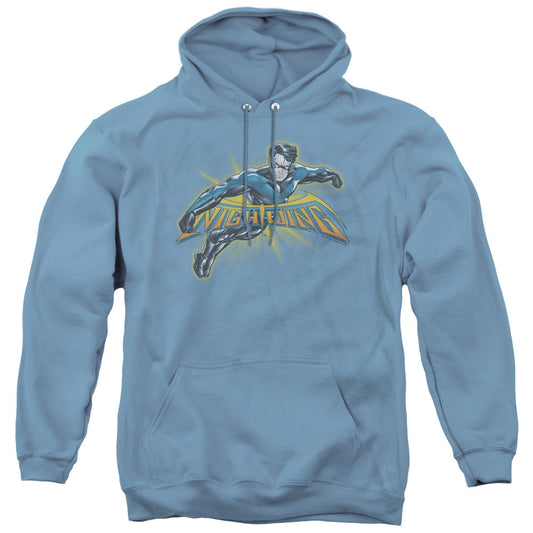 Batman Nightwing Burst Mens Hoodie Carolina Blue