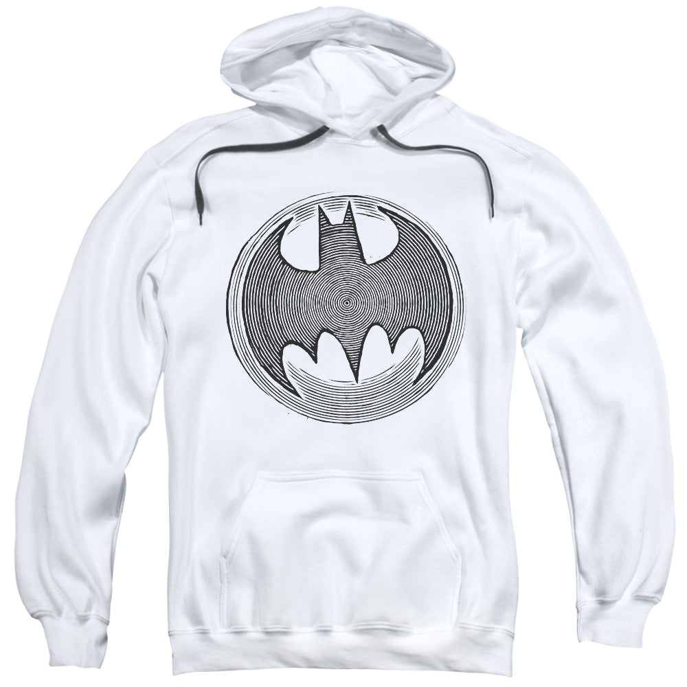 Batman Knight Knockout Mens Hoodie White