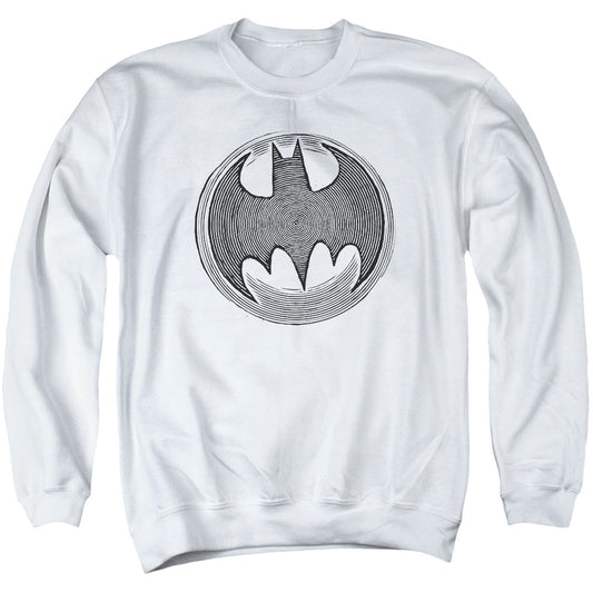 Batman Knight Knockout Mens Crewneck Sweatshirt White