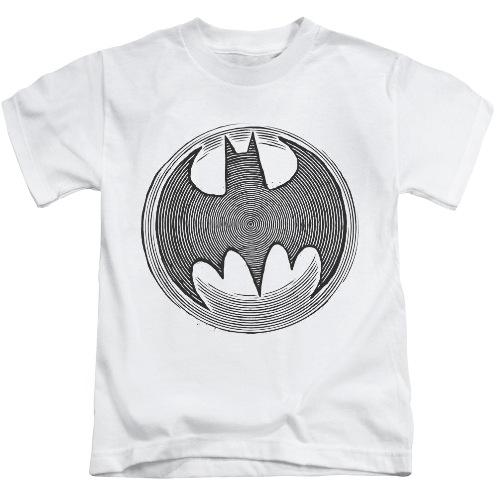 Batman Knight Knockout Juvenile Kids Youth T Shirt White