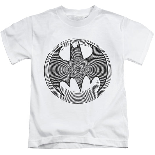 Batman Knight Knockout Juvenile Kids Youth T Shirt White