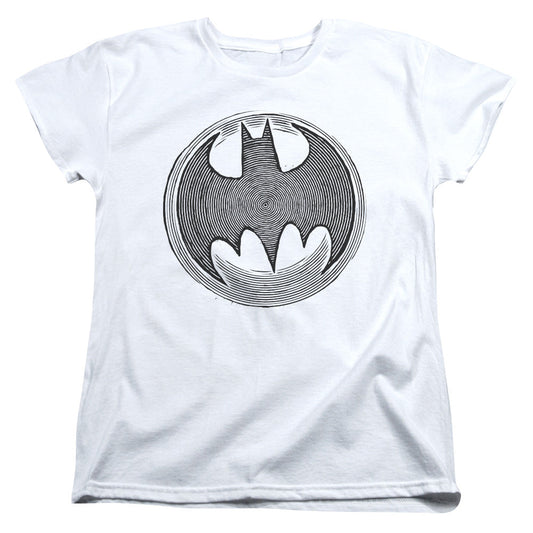 Batman Knight Knockout Womens T Shirt White