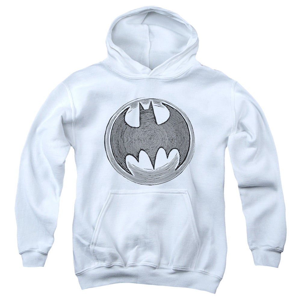 Batman Knight Knockout Kids Youth Hoodie White