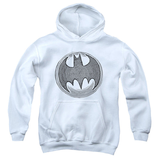 Batman Knight Knockout Kids Youth Hoodie White