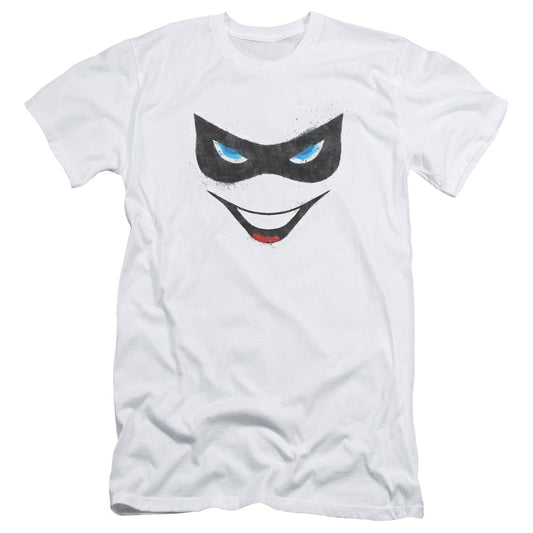 Batman Harley Face Slim Fit Mens T Shirt White