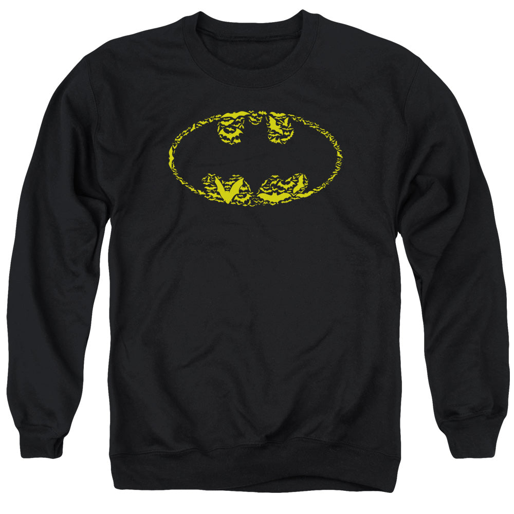 Batman Bats On Bats Mens Crewneck Sweatshirt Black