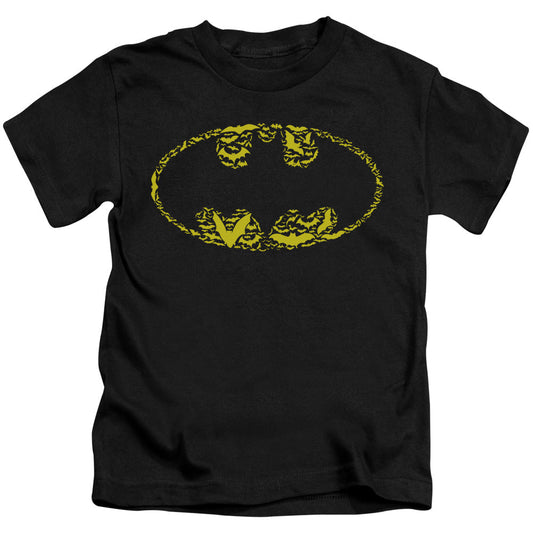 Batman Bats On Bats Juvenile Kids Youth T Shirt Black