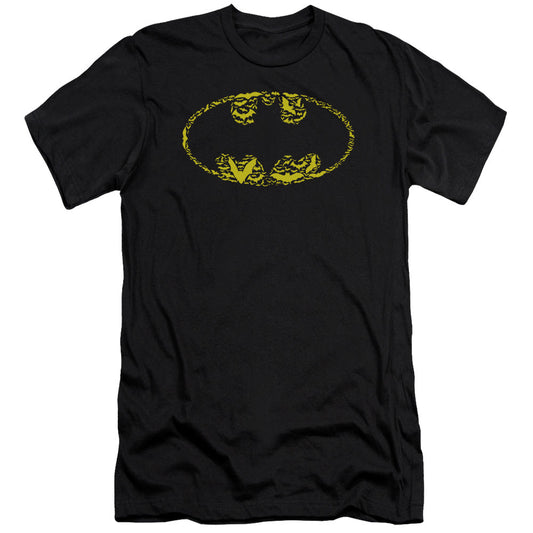 Batman Bats On Bats Premium Bella Canvas Slim Fit Mens T Shirt Black