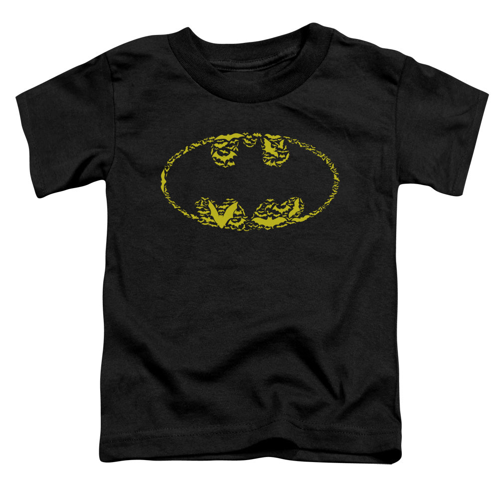Batman Bats On Bats Toddler Kids Youth T Shirt Black