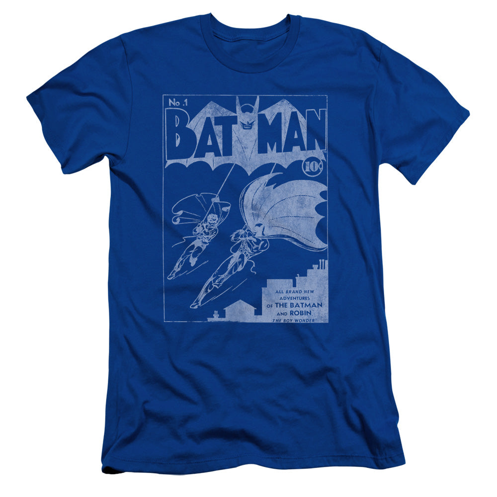 Batman Issue 1 Cover Slim Fit Mens T Shirt Royal Blue