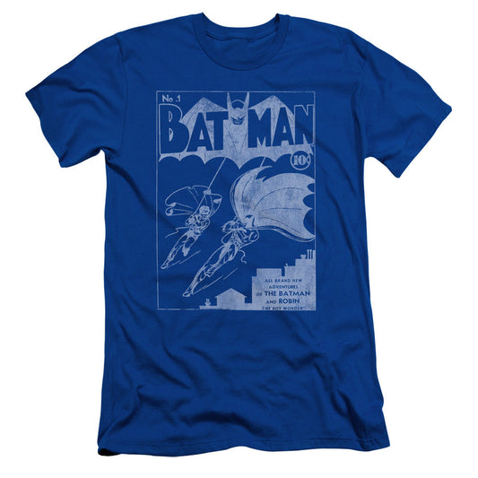 Batman Issue 1 Cover Slim Fit Mens T Shirt Royal Blue