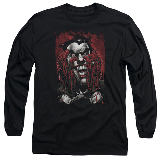 Batman Blood In Hands Mens Long Sleeve Shirt Black