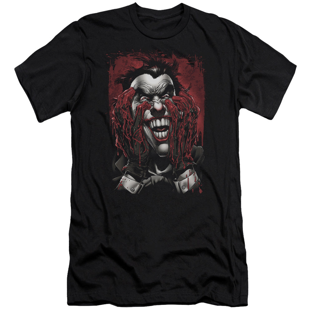 Batman Blood In Hands Slim Fit Mens T Shirt Black