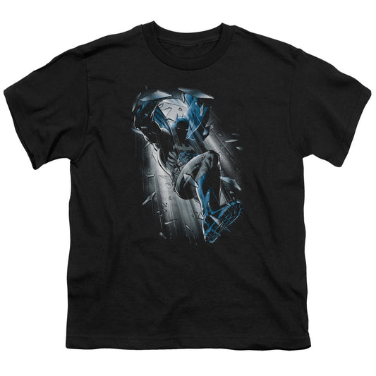 Batman Bat Crash Kids Youth T Shirt Black