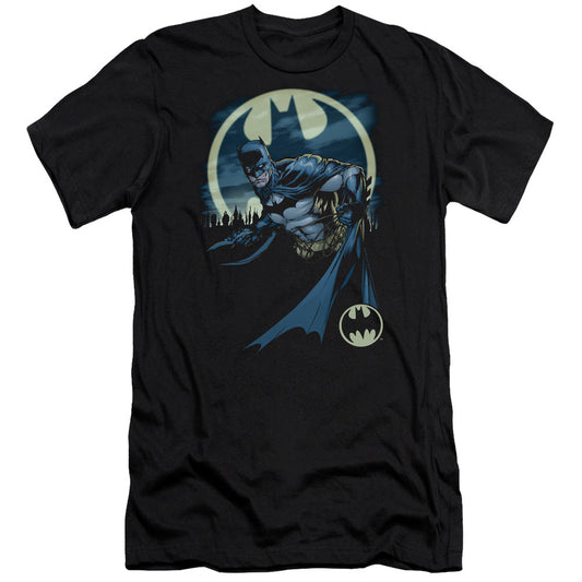 Batman Heed The Call Premium Bella Canvas Slim Fit Mens T Shirt Black