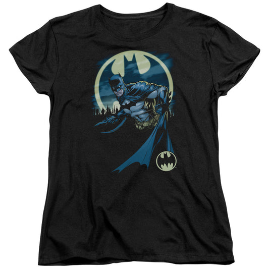 Batman Heed The Call Womens T Shirt Black