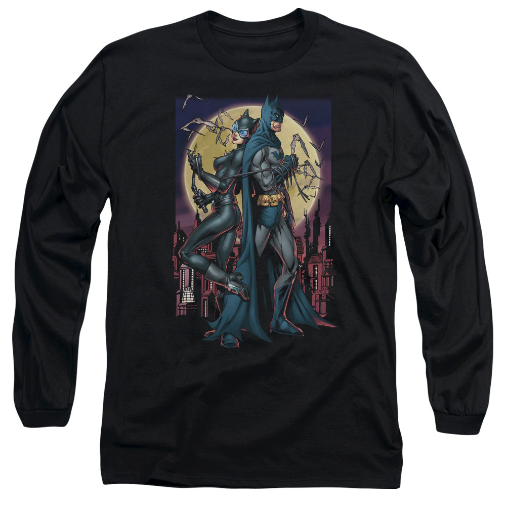 Batman Paint The Town Red Mens Long Sleeve Shirt Black