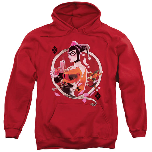 Batman Harley Q Mens Hoodie Red