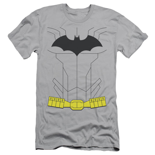 Batman New Batman Uniform Slim Fit Mens T Shirt Silver