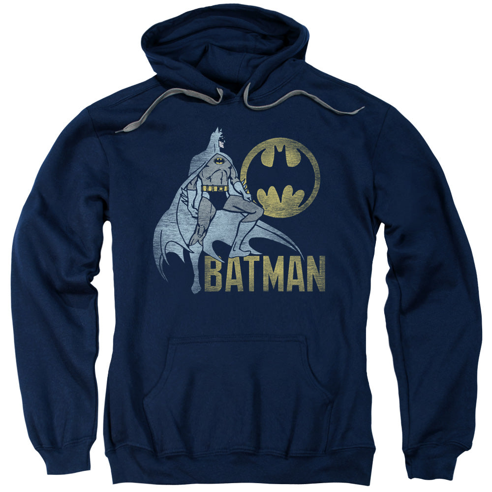 Batman Knight Watch Mens Hoodie Navy Blue