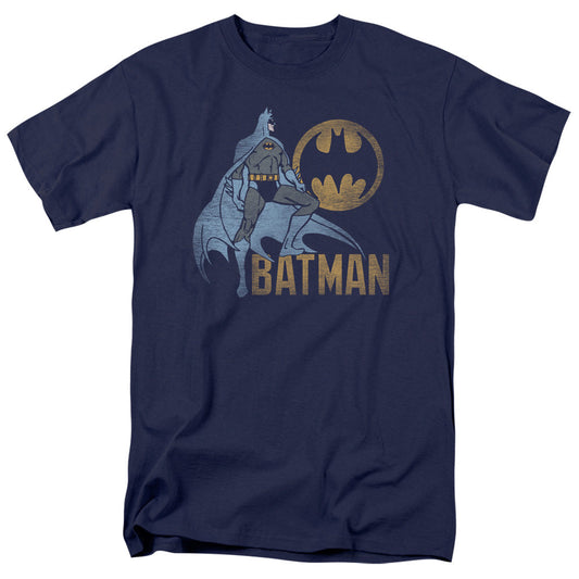 Batman Knight Watch Mens T Shirt Navy