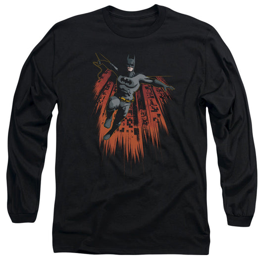 Batman Majestic Mens Long Sleeve Shirt Black