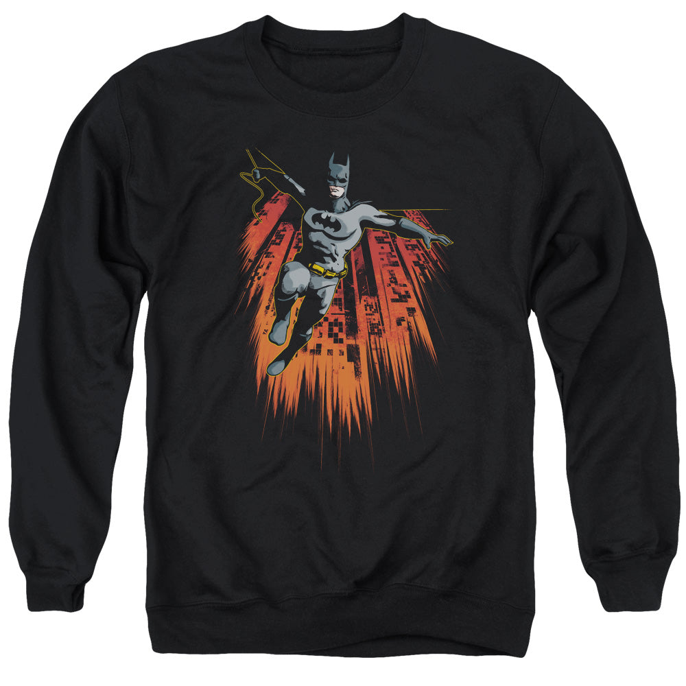 Batman Majestic Mens Crewneck Sweatshirt Black