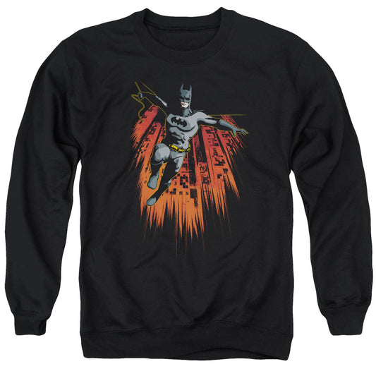 Batman Majestic Mens Crewneck Sweatshirt Black