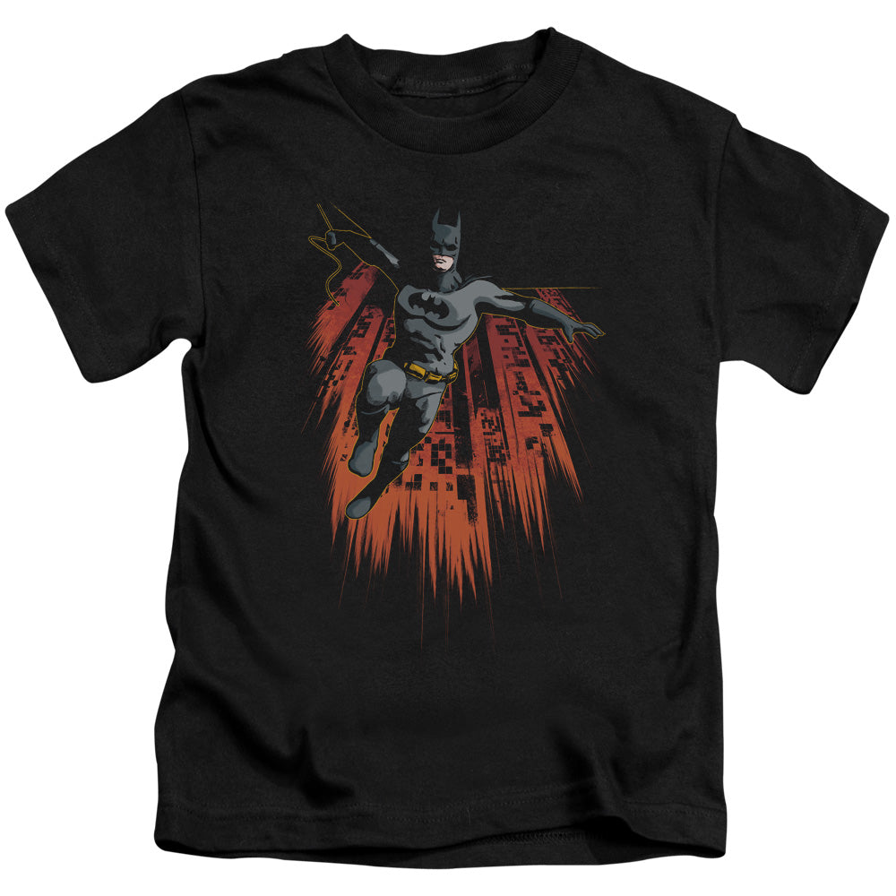 Batman Majestic Juvenile Kids Youth T Shirt Black