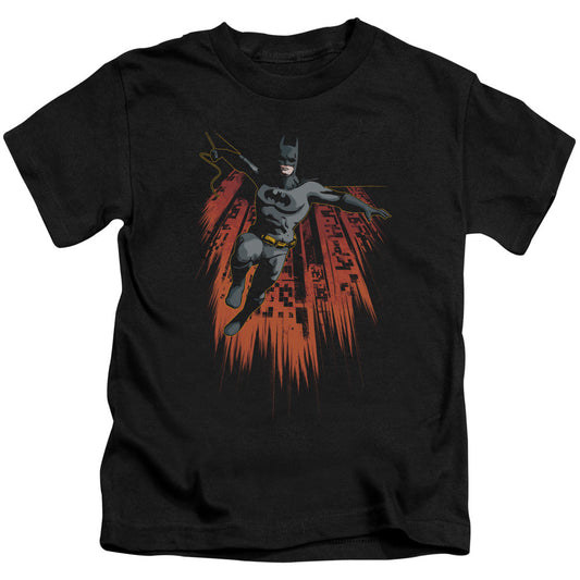 Batman Majestic Juvenile Kids Youth T Shirt Black
