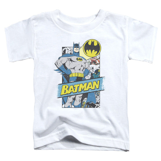 Batman Out Of The Pages Toddler Kids Youth T Shirt White