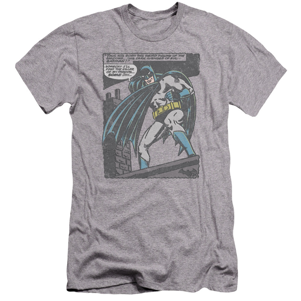 Batman Bat Origins Premium Bella Canvas Slim Fit Mens T Shirt Athletic Heather