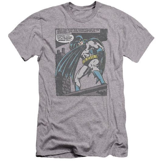 Batman Bat Origins Premium Bella Canvas Slim Fit Mens T Shirt Athletic Heather