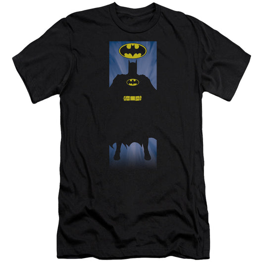 Batman Batman Block Premium Bella Canvas Slim Fit Mens T Shirt Black