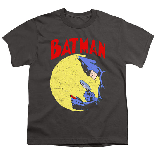 Batman Detective 75 Kids Youth T Shirt Charcoal