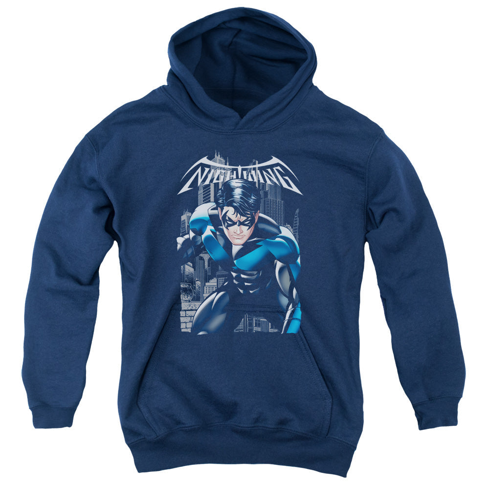 Batman A Legacy Kids Youth Hoodie Navy Blue