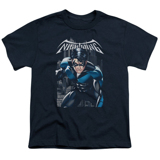 Batman A Legacy Kids Youth T Shirt Navy Blue