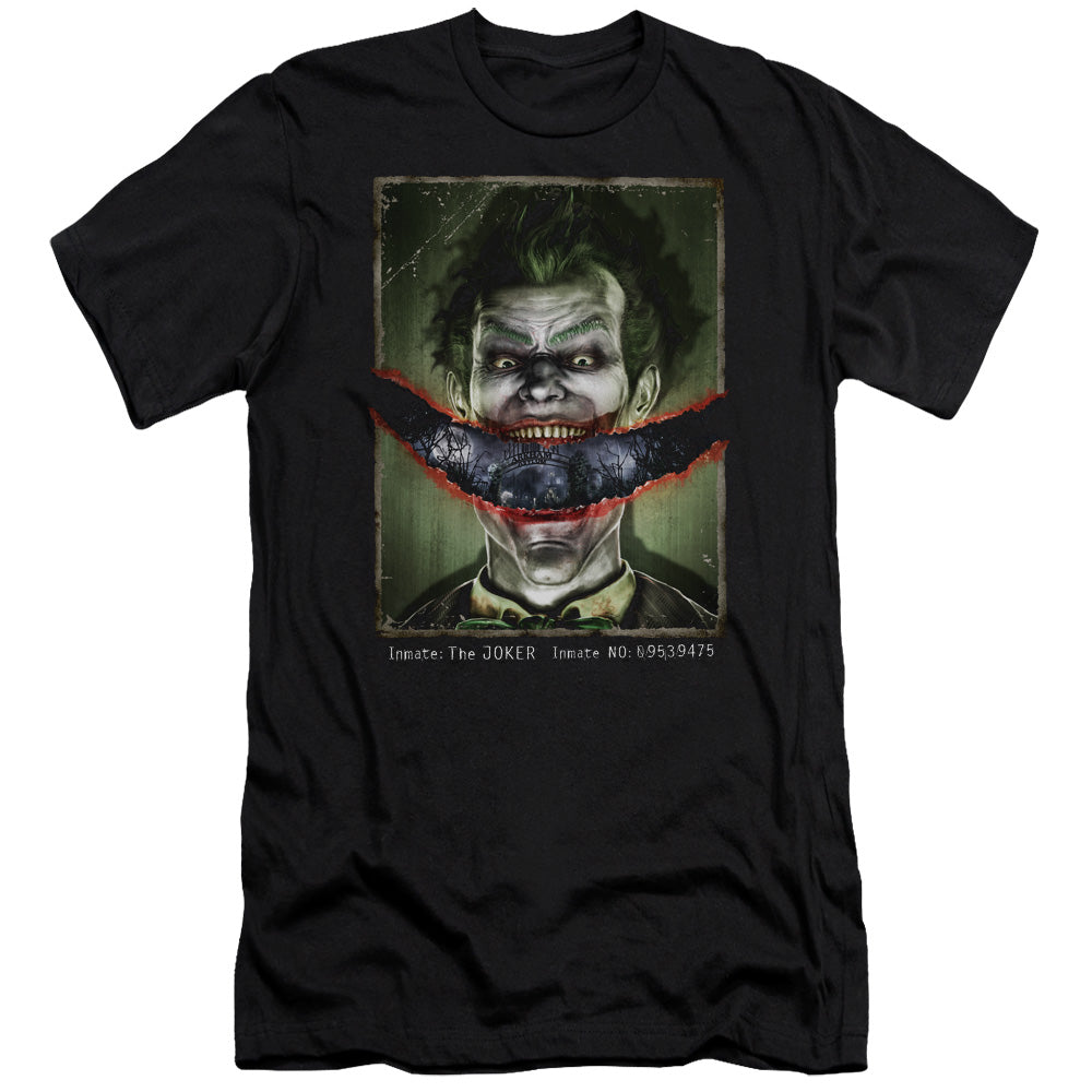 Batman Aa Split Lip Premium Bella Canvas Slim Fit Mens T Shirt Black
