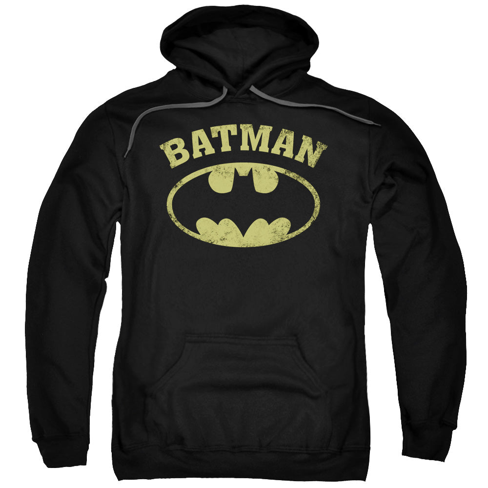 Batman Over Symbol Mens Hoodie Black