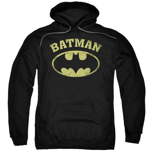 Batman Over Symbol Mens Hoodie Black