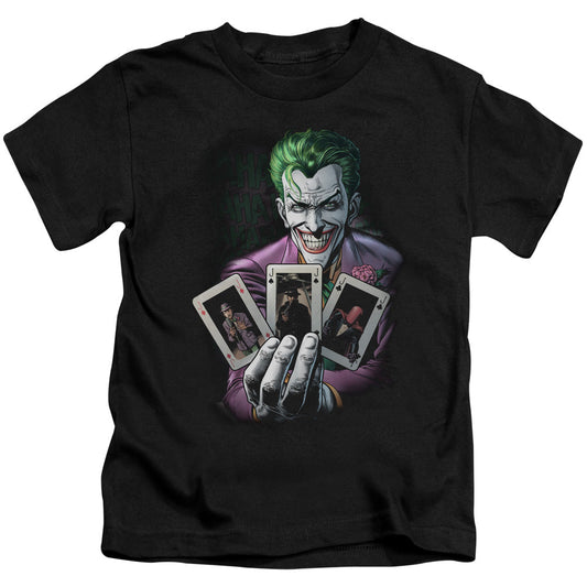 Batman 3 Of A Kind Juvenile Kids Youth T Shirt Black