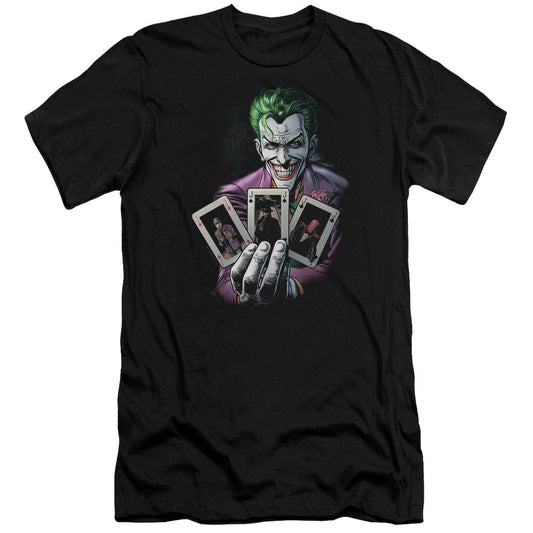 Batman 3 Of A Kind Premium Bella Canvas Slim Fit Mens T Shirt Black