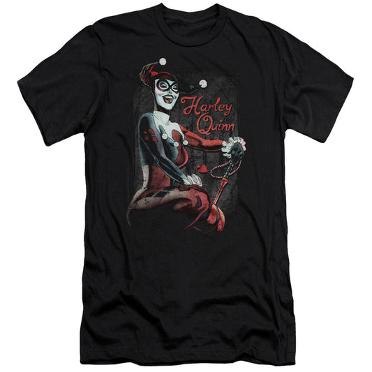 Batman Laugh It Up Premium Bella Canvas Slim Fit Mens T Shirt Black