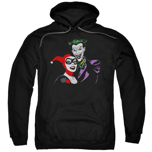 Batman Joker & Harley Mens Hoodie Black